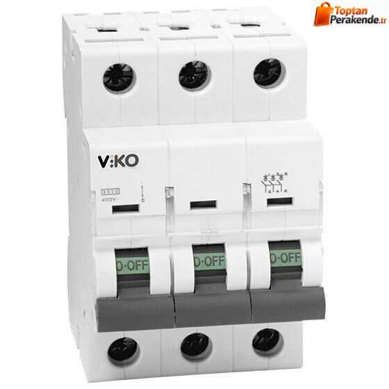Viko - 4VTB-3C63 3x63A 4,5kA C Tipi Otomatik Sigorta